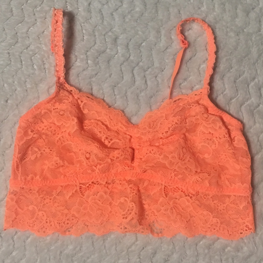 Pink Victoria’s Secret lace bralette